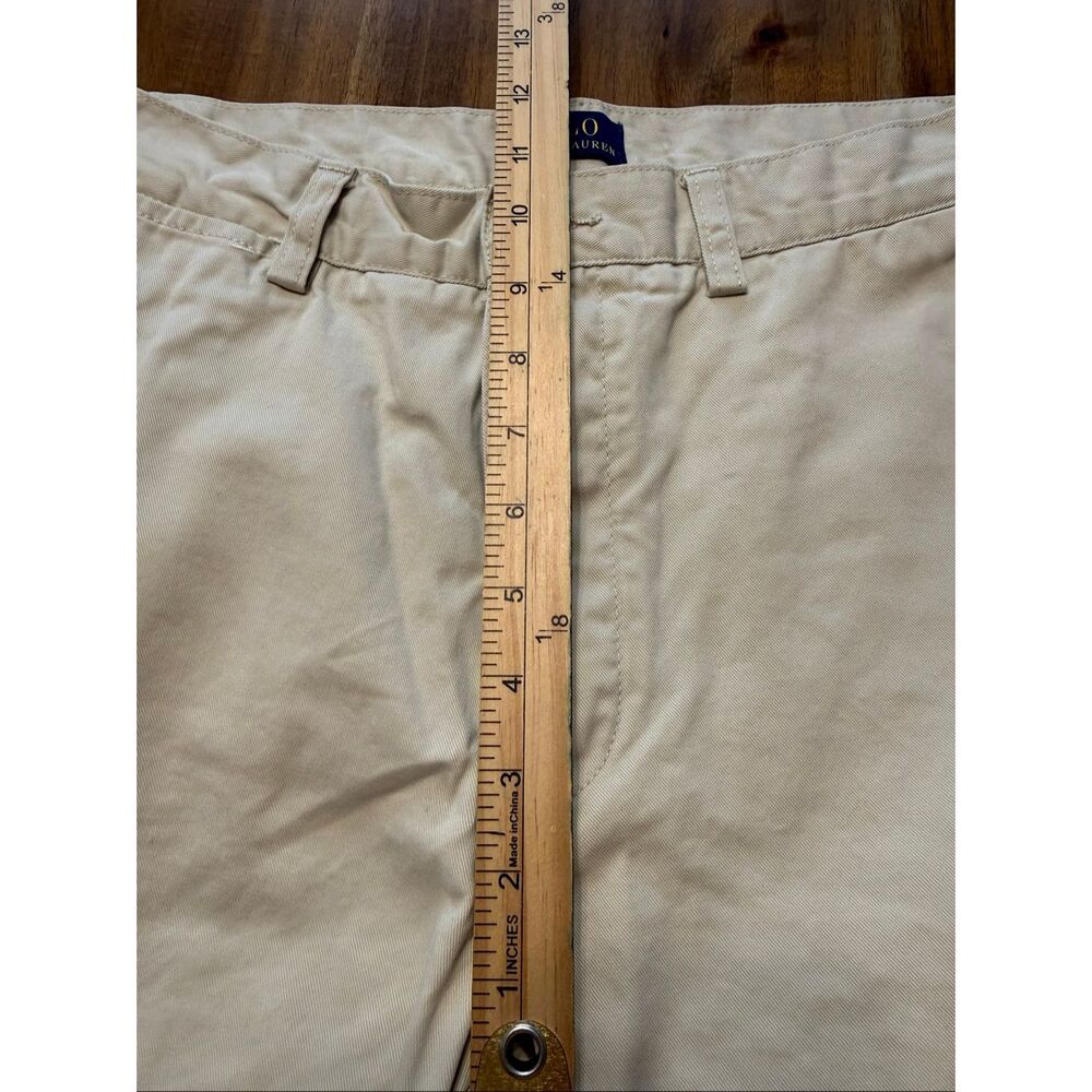 Polo Ralph Lauren 100% Cotton Twill Khaki Chino Shorts Men's Size 31 - Picture 8 of 8